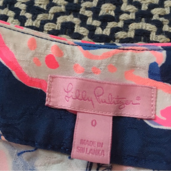 NWOT Lilly Pulitzer Gardenia Shorts Sunken Treasure Indigo - Picture 3 of 3